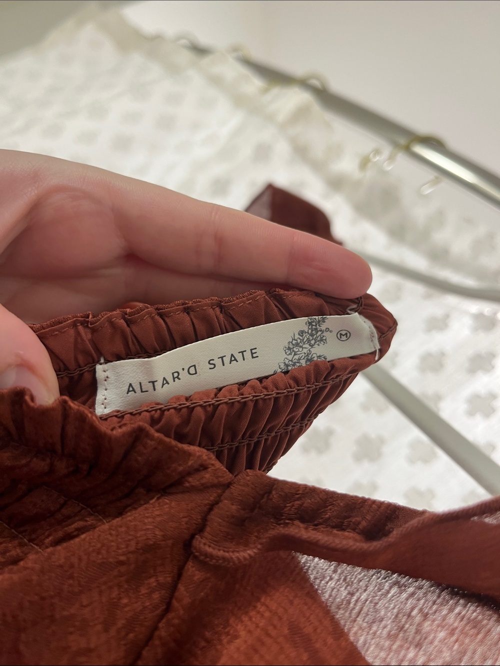Rust mini dress - Picture 2 of 3